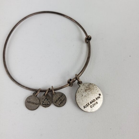 Set of 3 Bangle Bracelets Silver Tone Disney/Seasonal Whisper/Alex And Ani - Picture 4 of 8